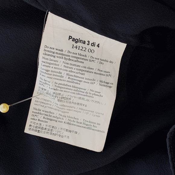 RED VALENTINO VINTAGE LONG SLEEVE EMBELLISHED RHINESTONES PULLOVER BLOUSE SIZE M - Picture 7 of 16